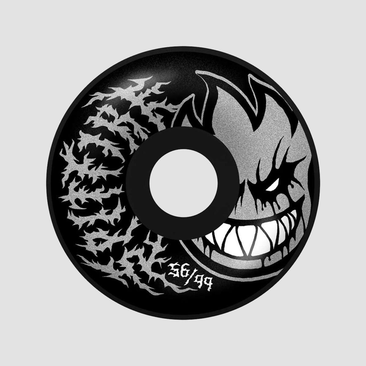 Spitfire Formula Four Deathmask II Bighead Radial Full 99DU Skateboard Wheels Black 56mm