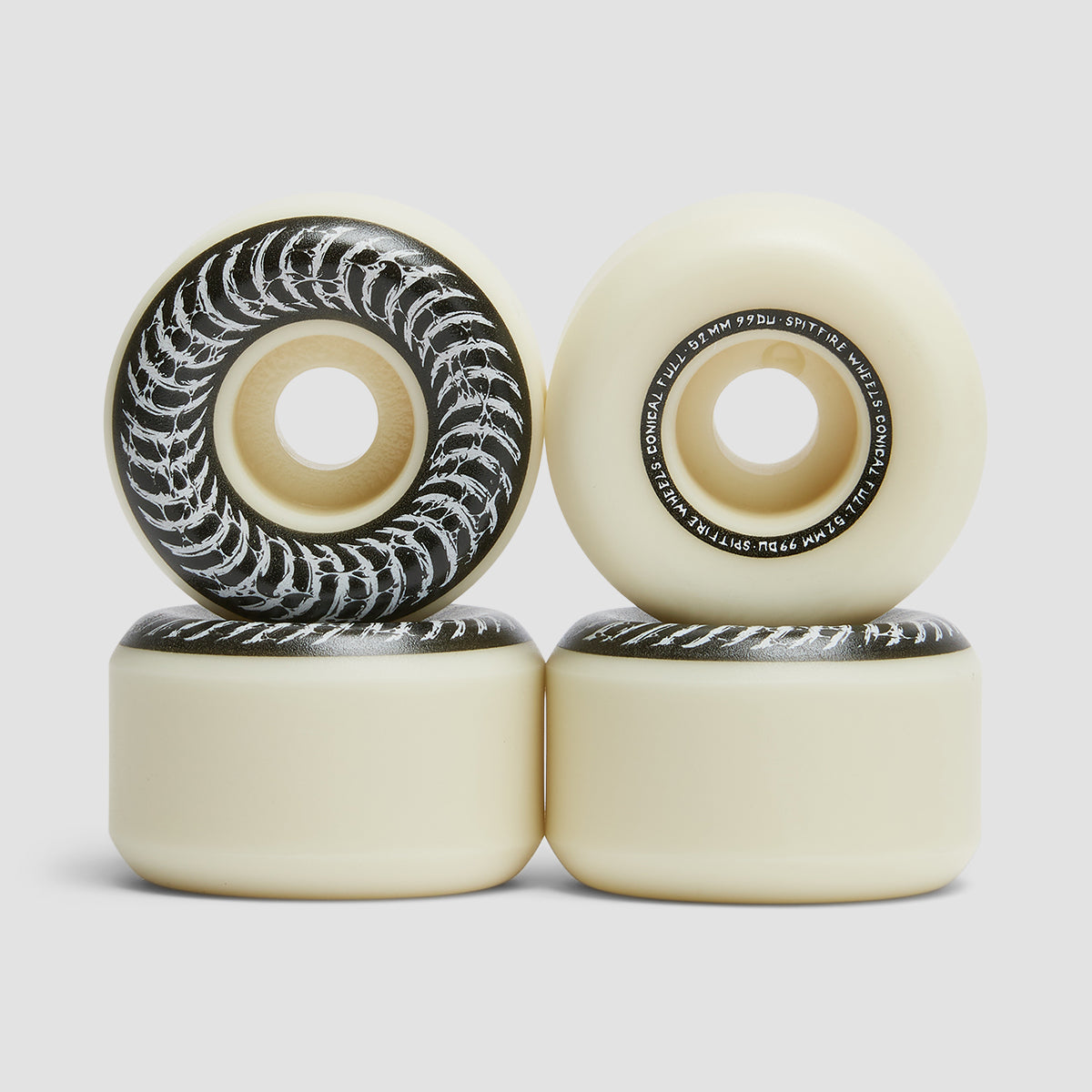 Spitfire Formula Four Decay Conical Full 99DU Skateboard Wheels Natural 52mm