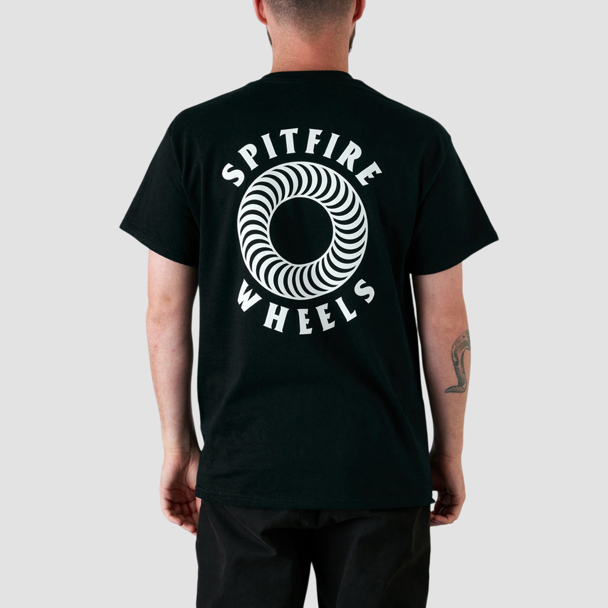 Spitfire Hollow Classic Pocket T-Shirt Black/White