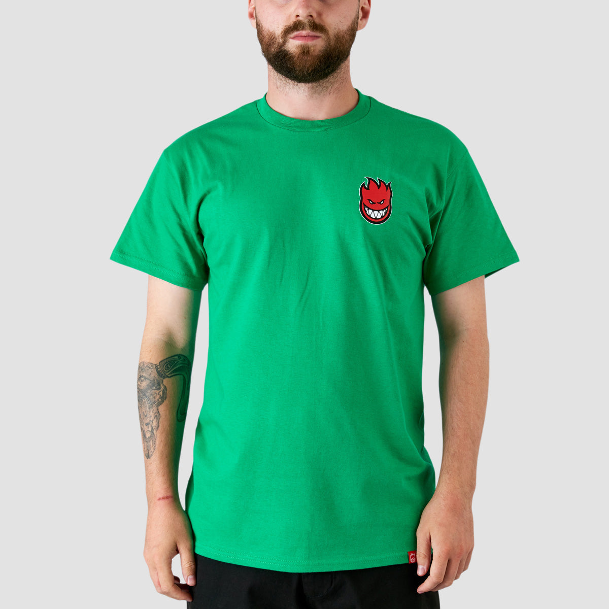 Spitfire Lil Bighead Fill T-Shirt Kelly Green/Red/White/Black