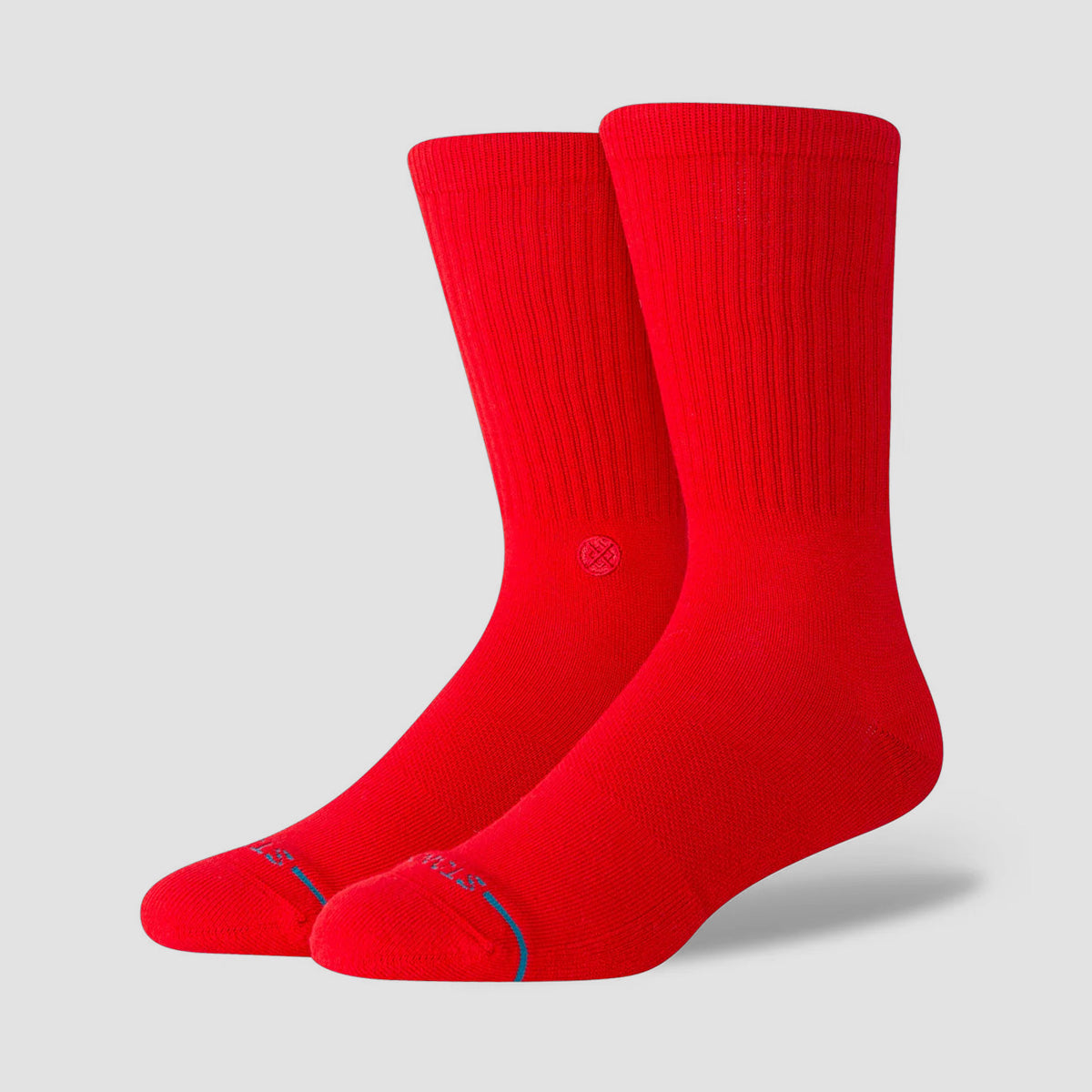 Stance Icon Crew Socks Red