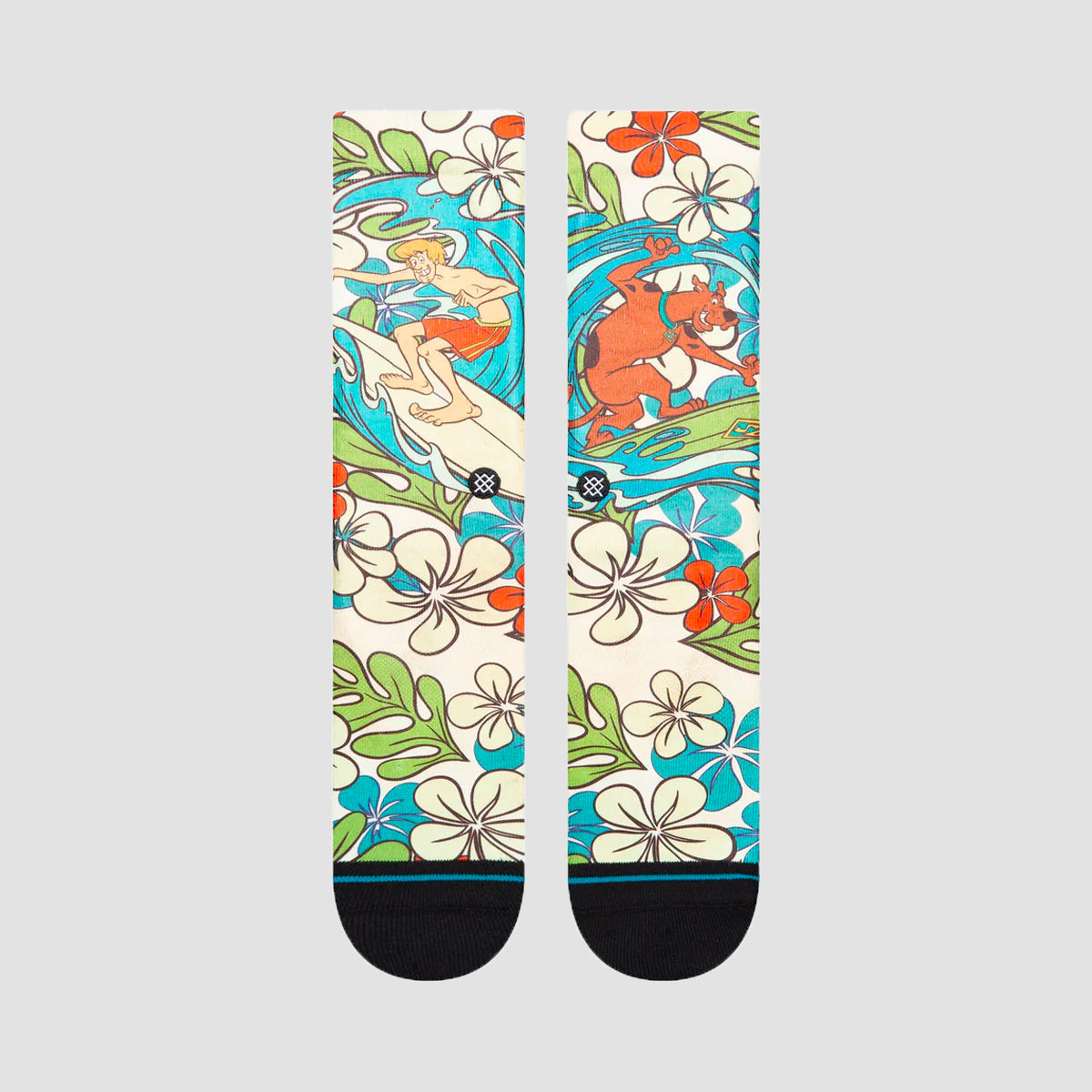 Stance Scooby Doo Surfs Up Shaggy Crew Socks Blue