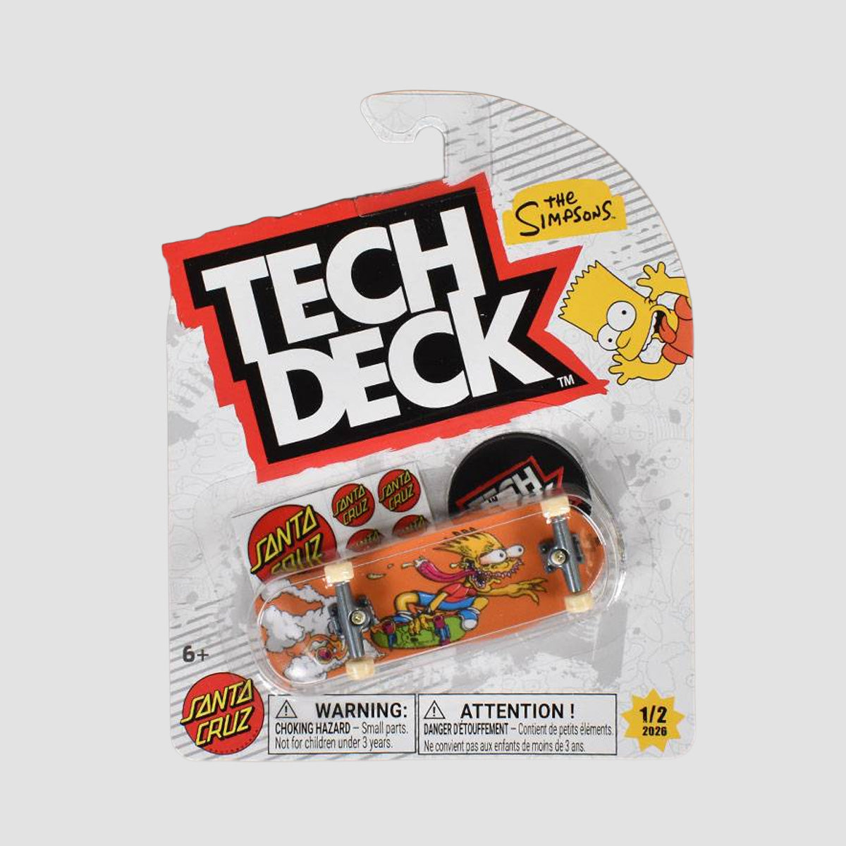 Tech Deck 96mm Entertainment Series Fingerboard - Santa Cruz The Simpsons 1/2 2026