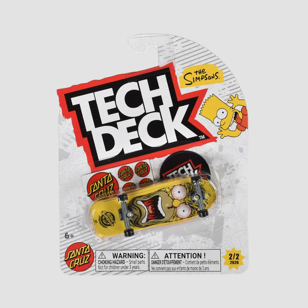 Tech Deck 96mm Entertainment Series Fingerboard - Santa Cruz The Simpsons 2/2 2026