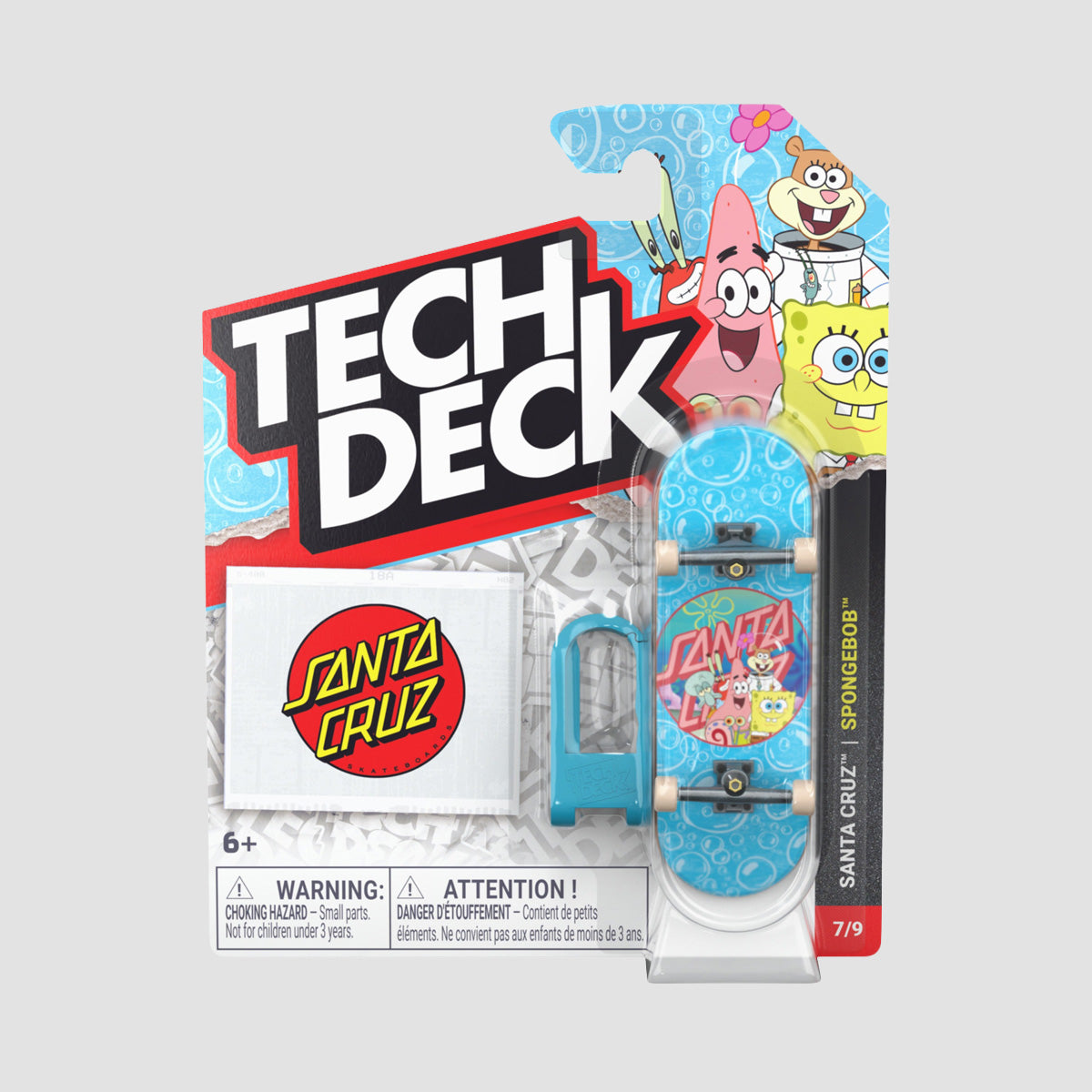 Tech Deck 96mm Entertainment Series (M04) Fingerboard - Santa Cruz Spongbob 7/9