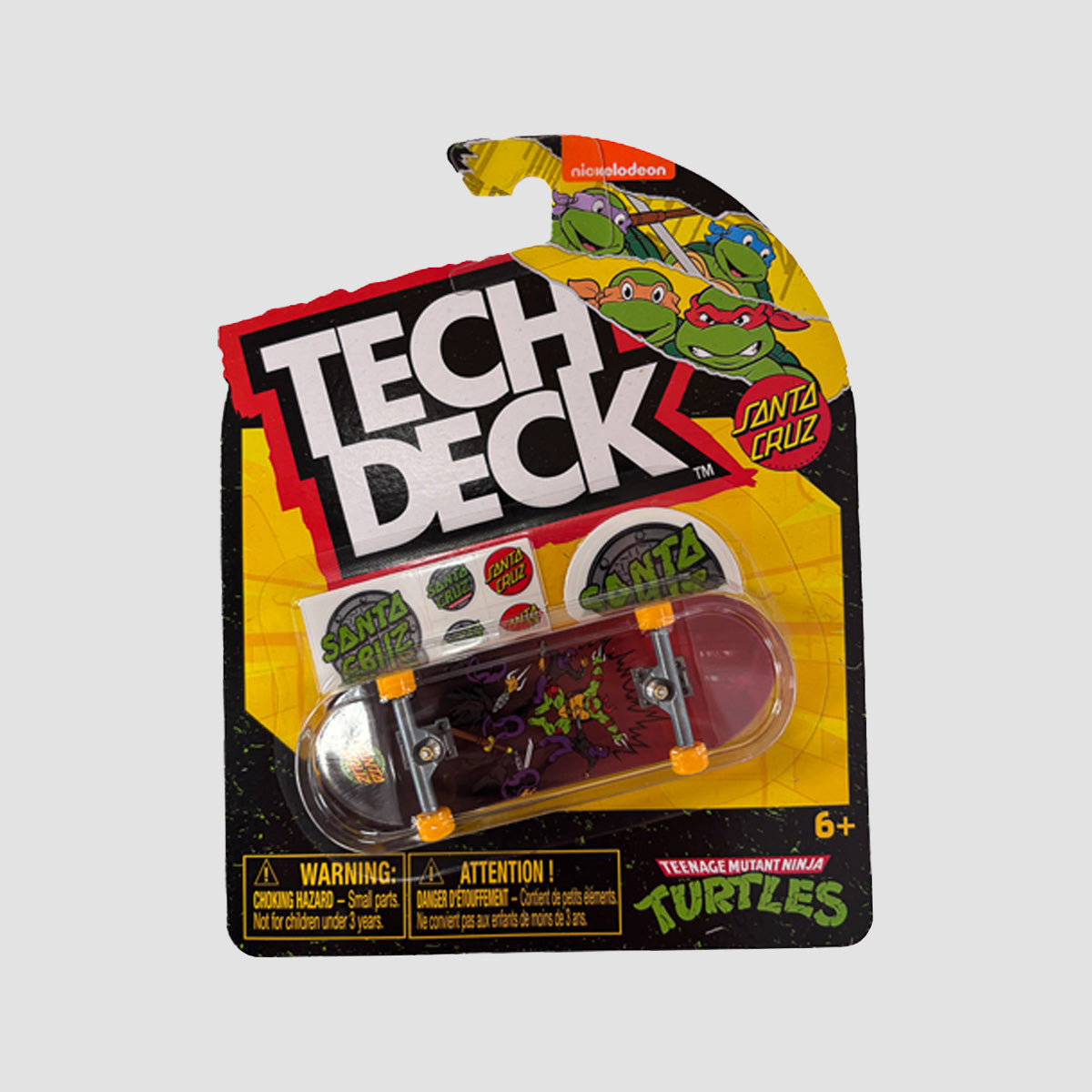 Tech Deck 96mm (M52) Fingerboard - Random Santa Cruz X TMNT