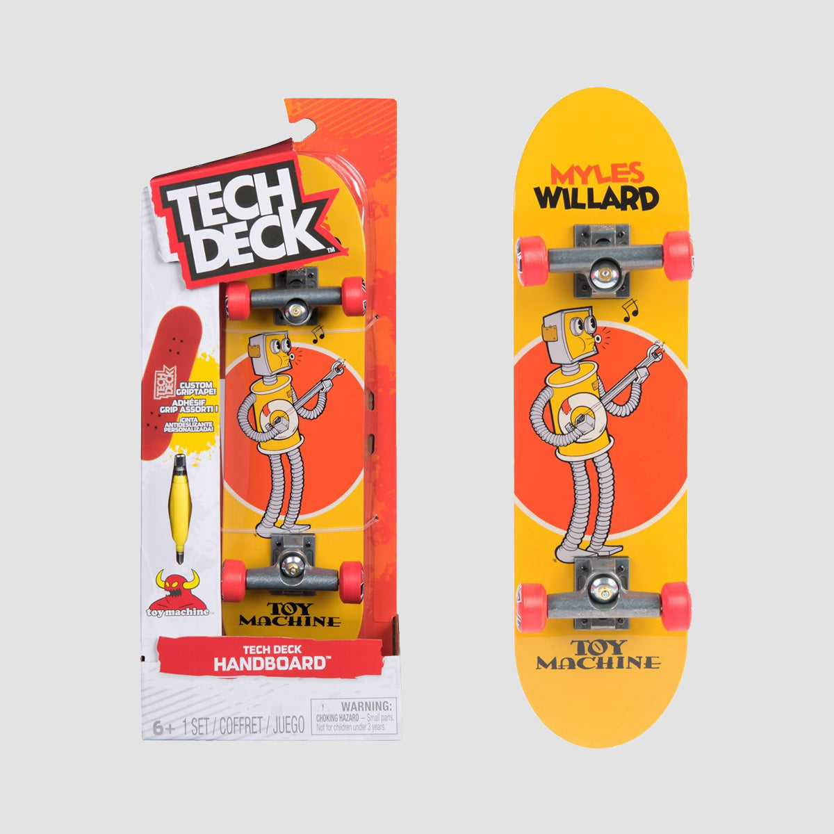 Tech Deck Toy Machine Handboard - Myles Willard Toons