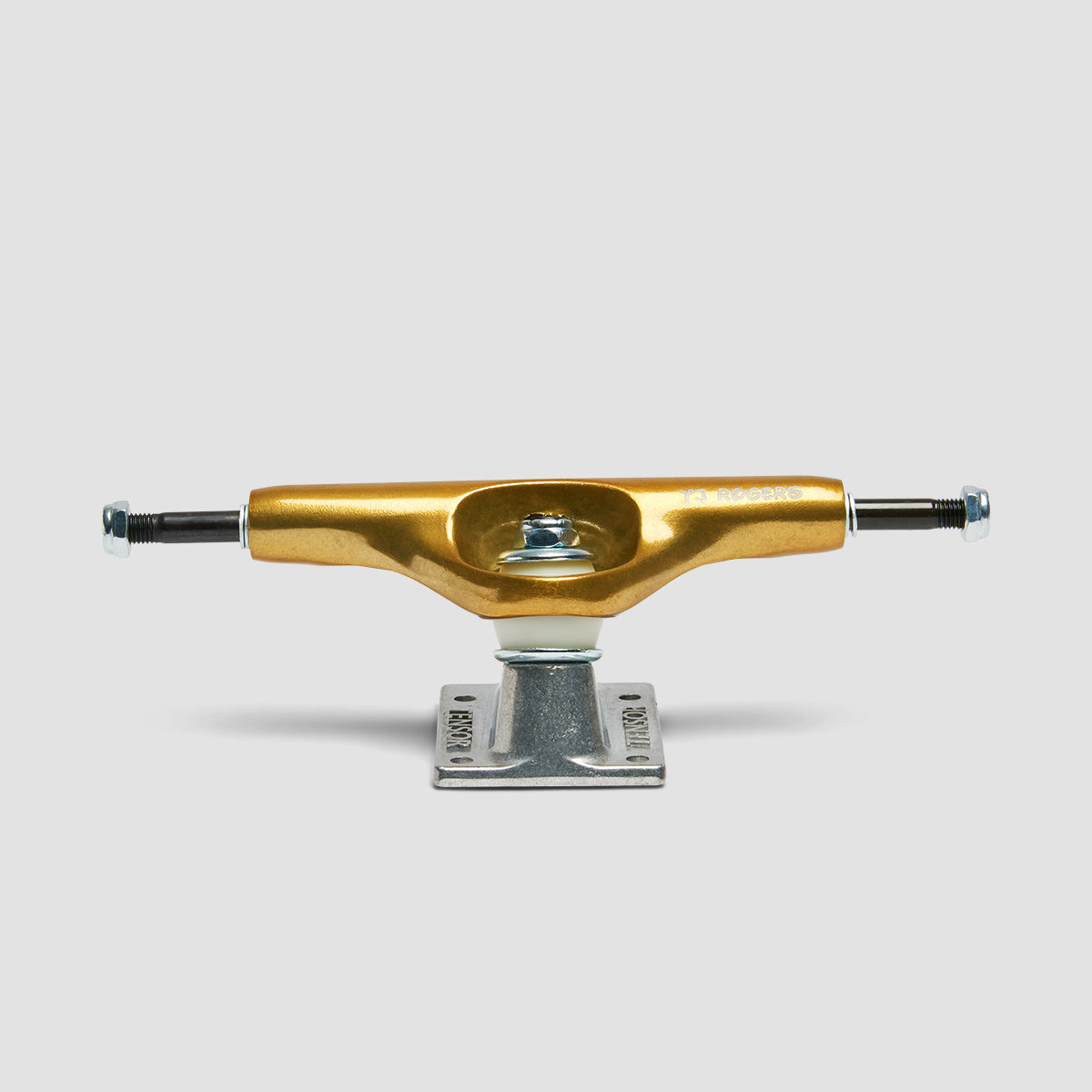 Tensor Aluminum Trippy Character 5.5 Skateboard Trucks 1 Pair TJ Rogers Gold/Raw - 8.25"