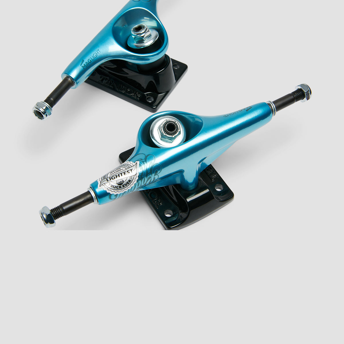 Tensor Mag Light Lo Glossy 5.25 Skateboard Trucks 1 Pair Rodney Mullen/Blue - 8"