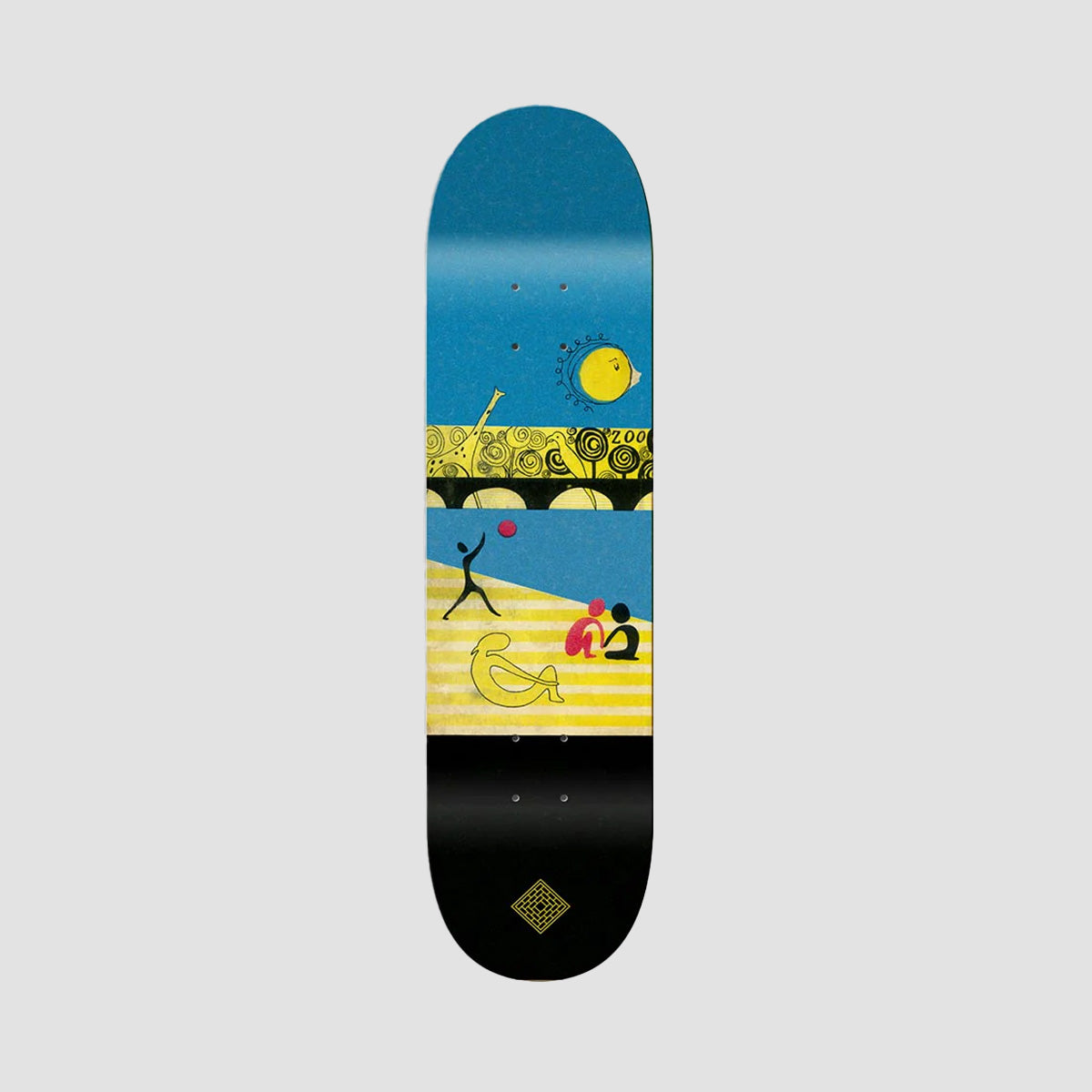 The National Skateboard Co Midday High Concave Skateboard Deck - 8.375"