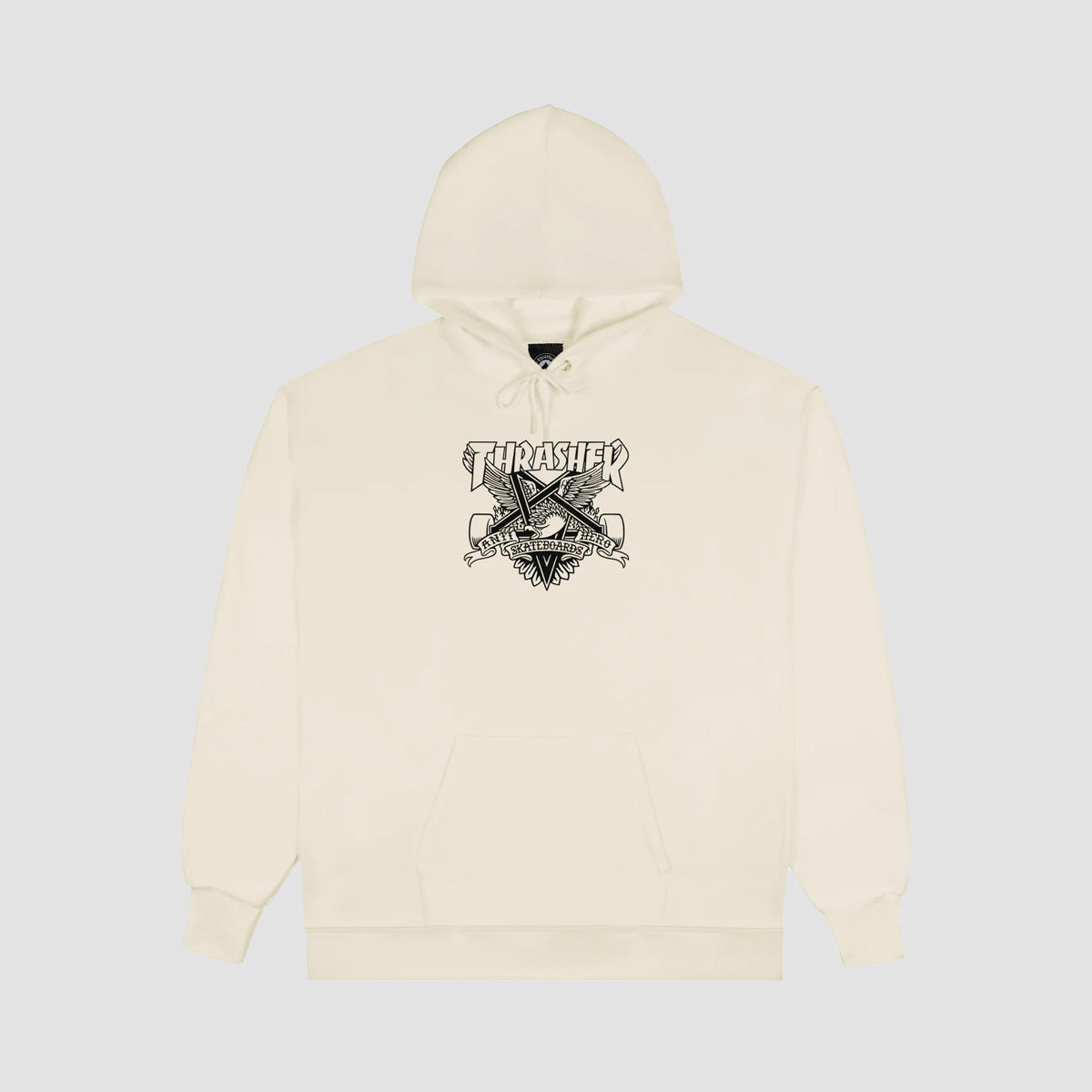 Thrasher X Antihero Eaglegram Pullover Hoodie Sand