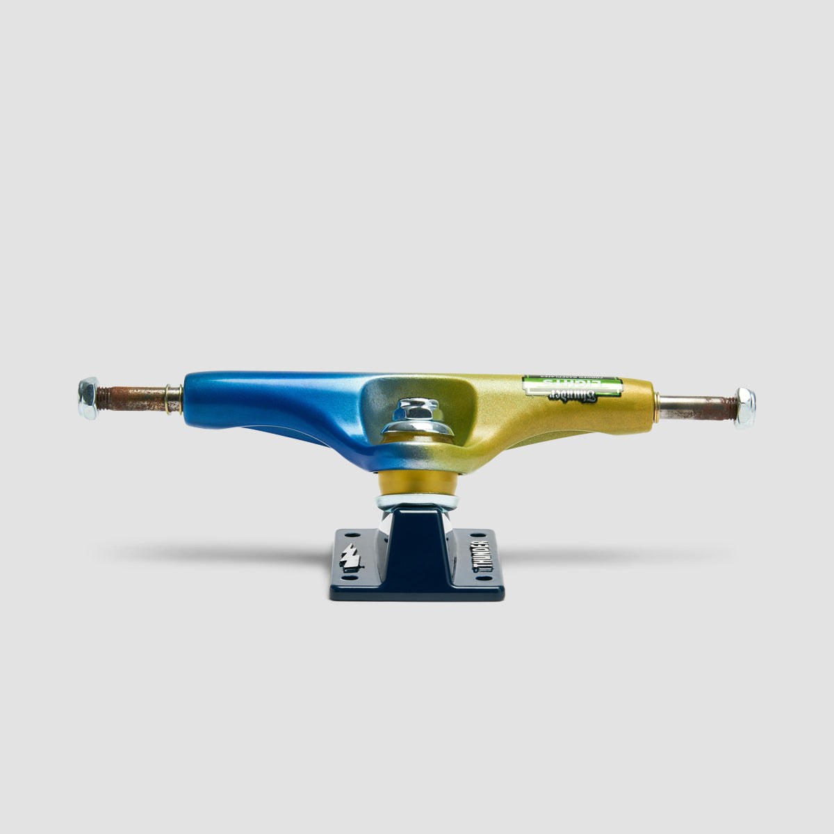 Thunder 149 Lights Death Grip Skateboard Trucks 1 Pair Lemon Sunshine/Titan Blue - 8.5"