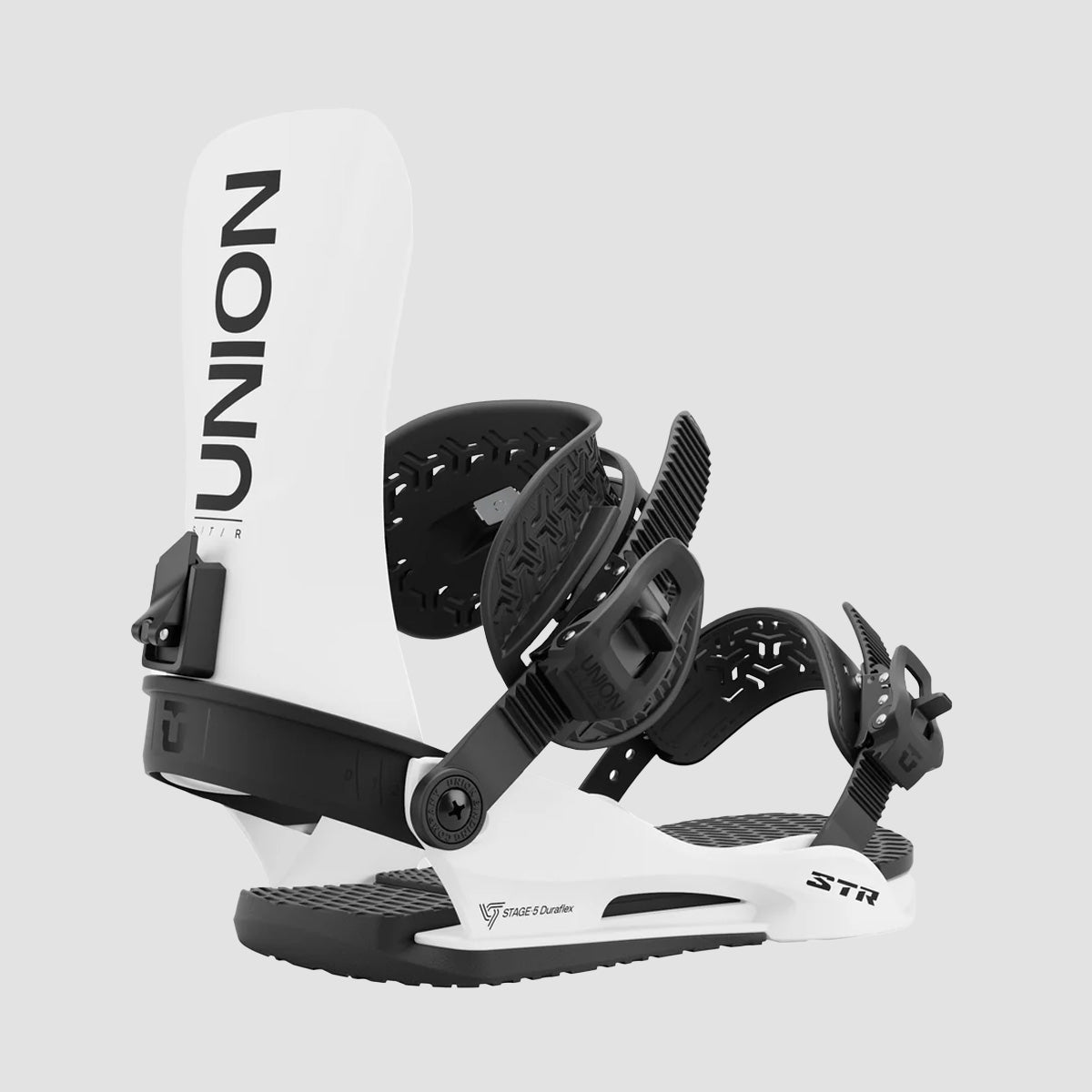 Union STR 2025 Snowboard Bindings White