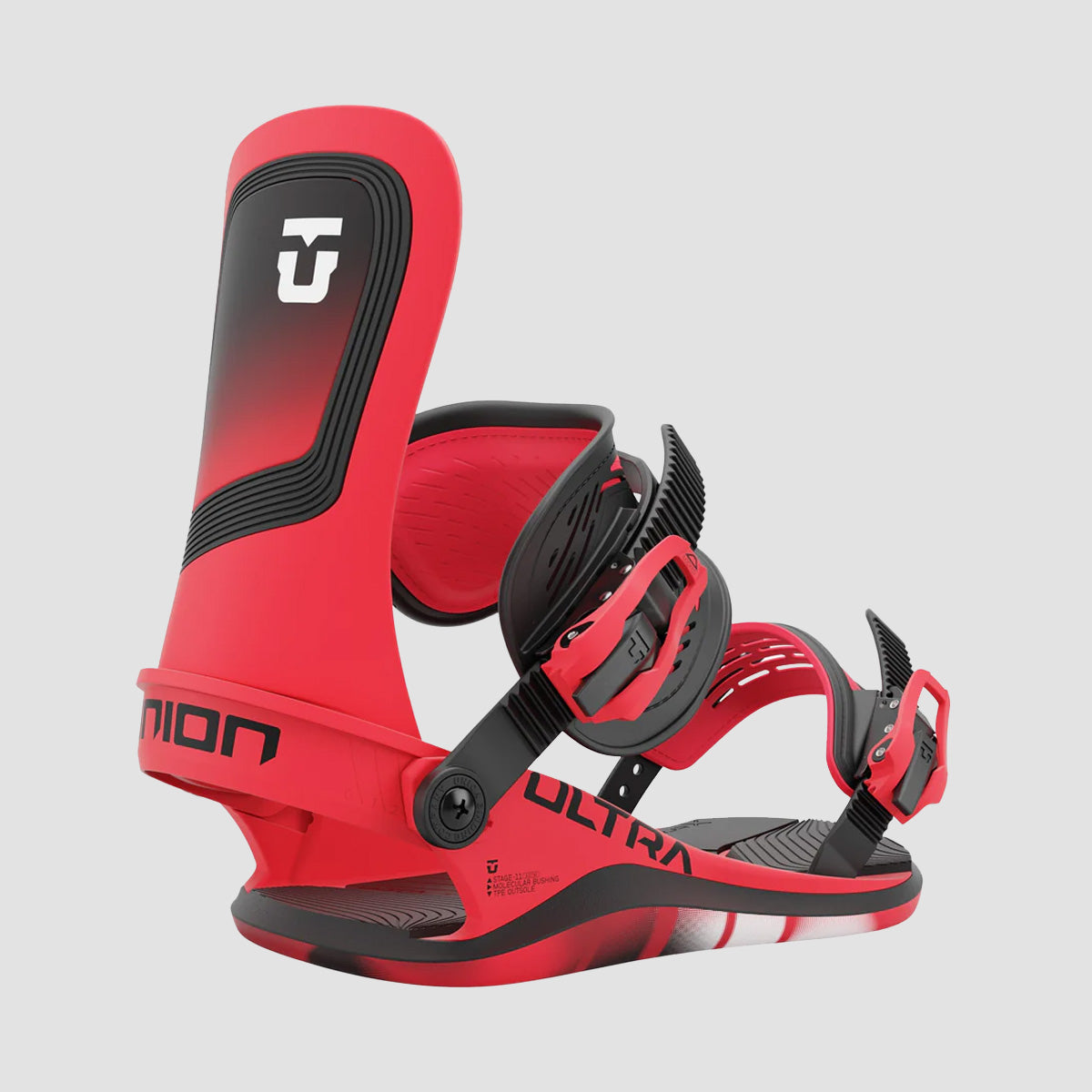 Union Ultra 2025 Snowboard Bindings Hot Red