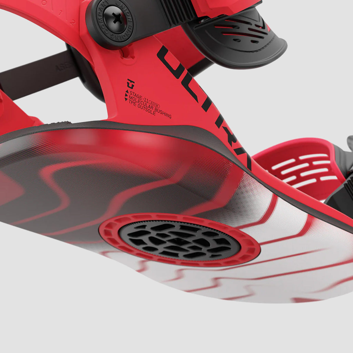 Union Ultra 2025 Snowboard Bindings Hot Red