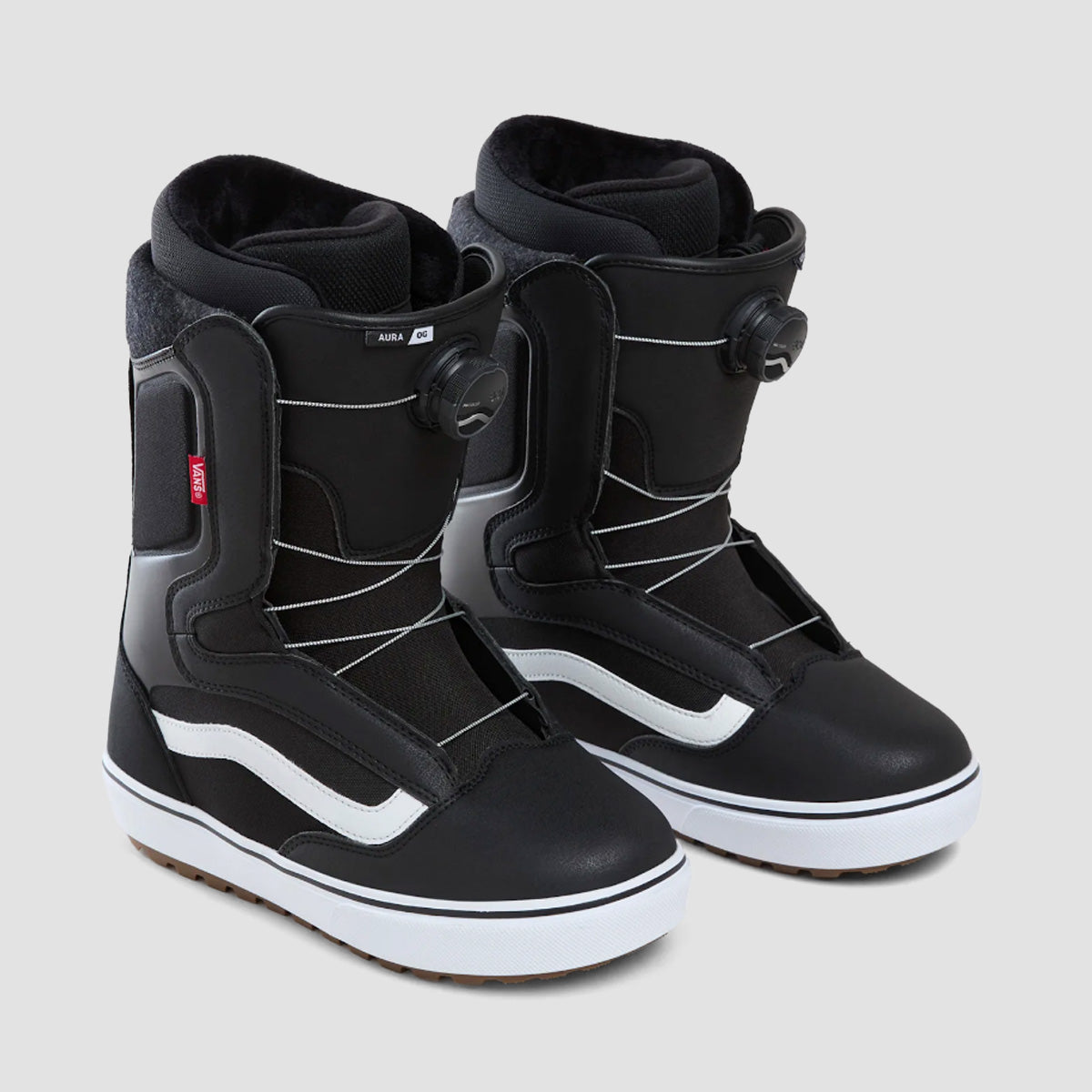 Vans Aura OG Snowboard Boots Black/White 20