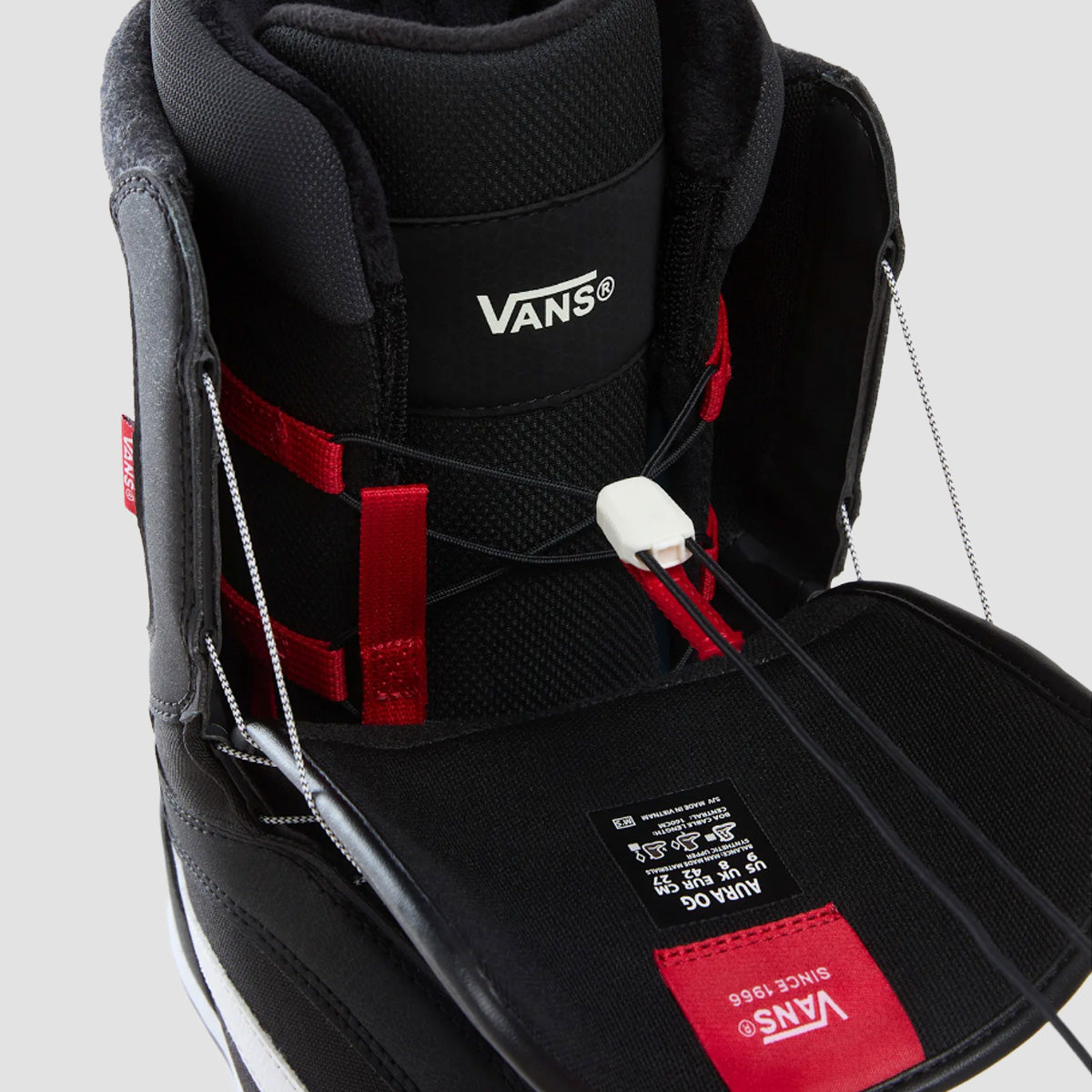 Vans Aura OG Snowboard Boots Black/White 20