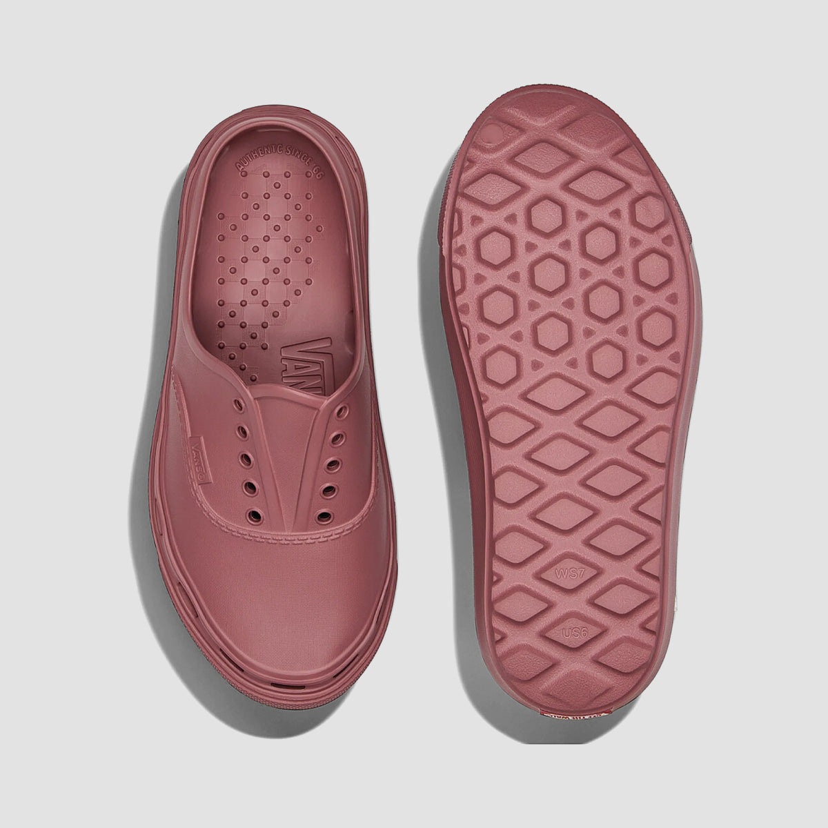 Vans Authentic Foam Mule Shoes - Dusky Rose