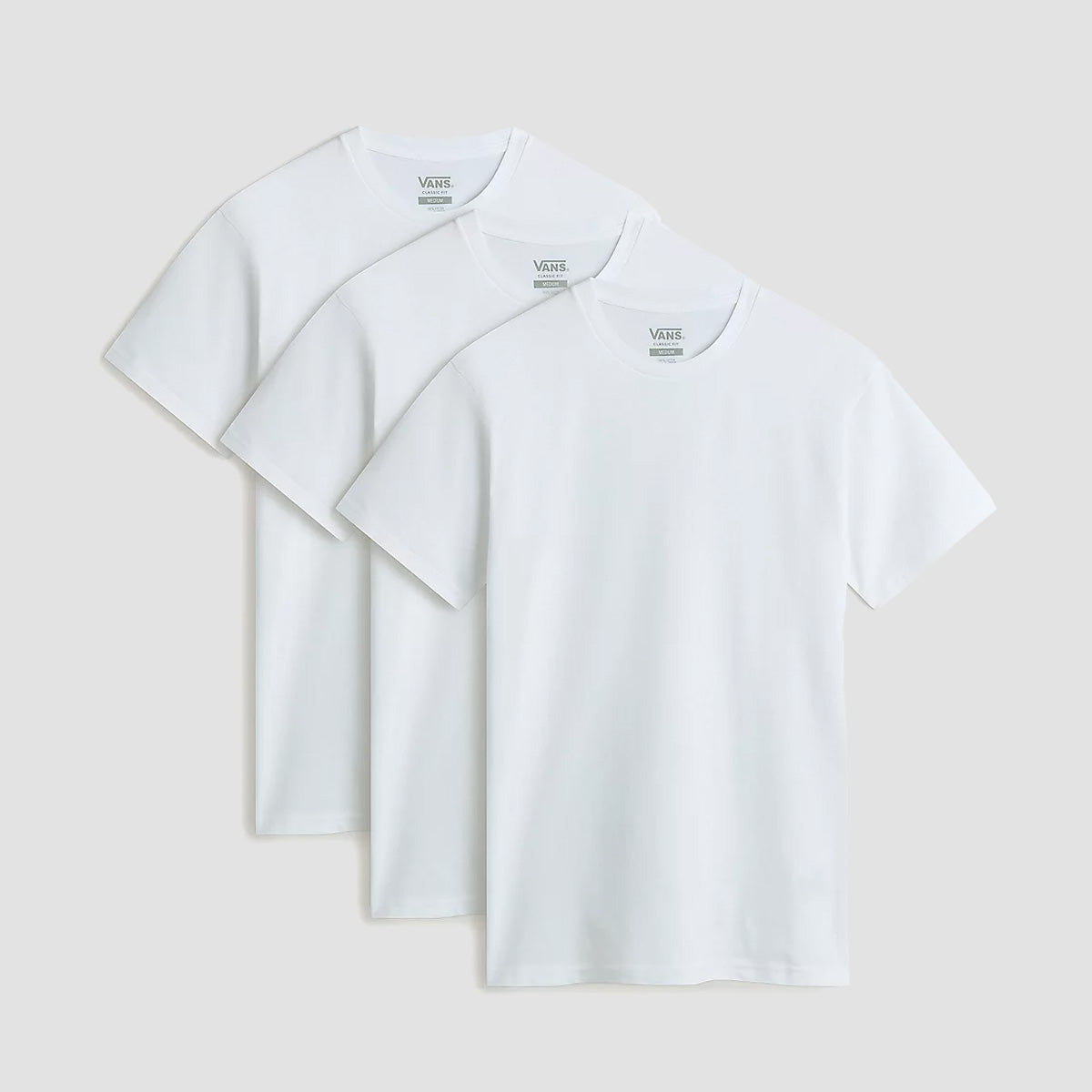 Vans Basic T-Shirt 3 Pack White