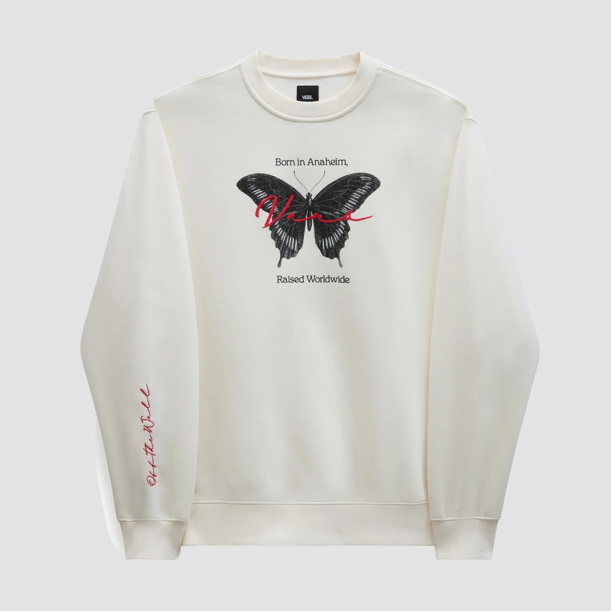 Vans Born In Anaheim Loose Crew Sweatshirt Marshmallow