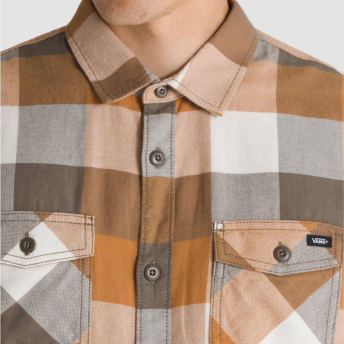 Vans Box Flannel Classic Longsleeve Shirt Bungee Cord/Brown Sugar