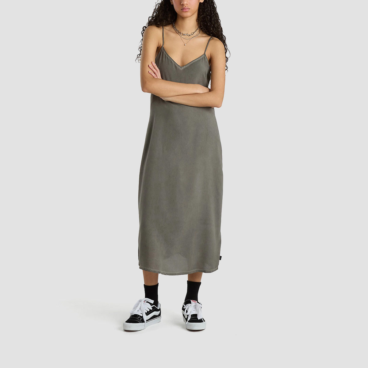 Vans Campbell Slip Dress Black - Womens