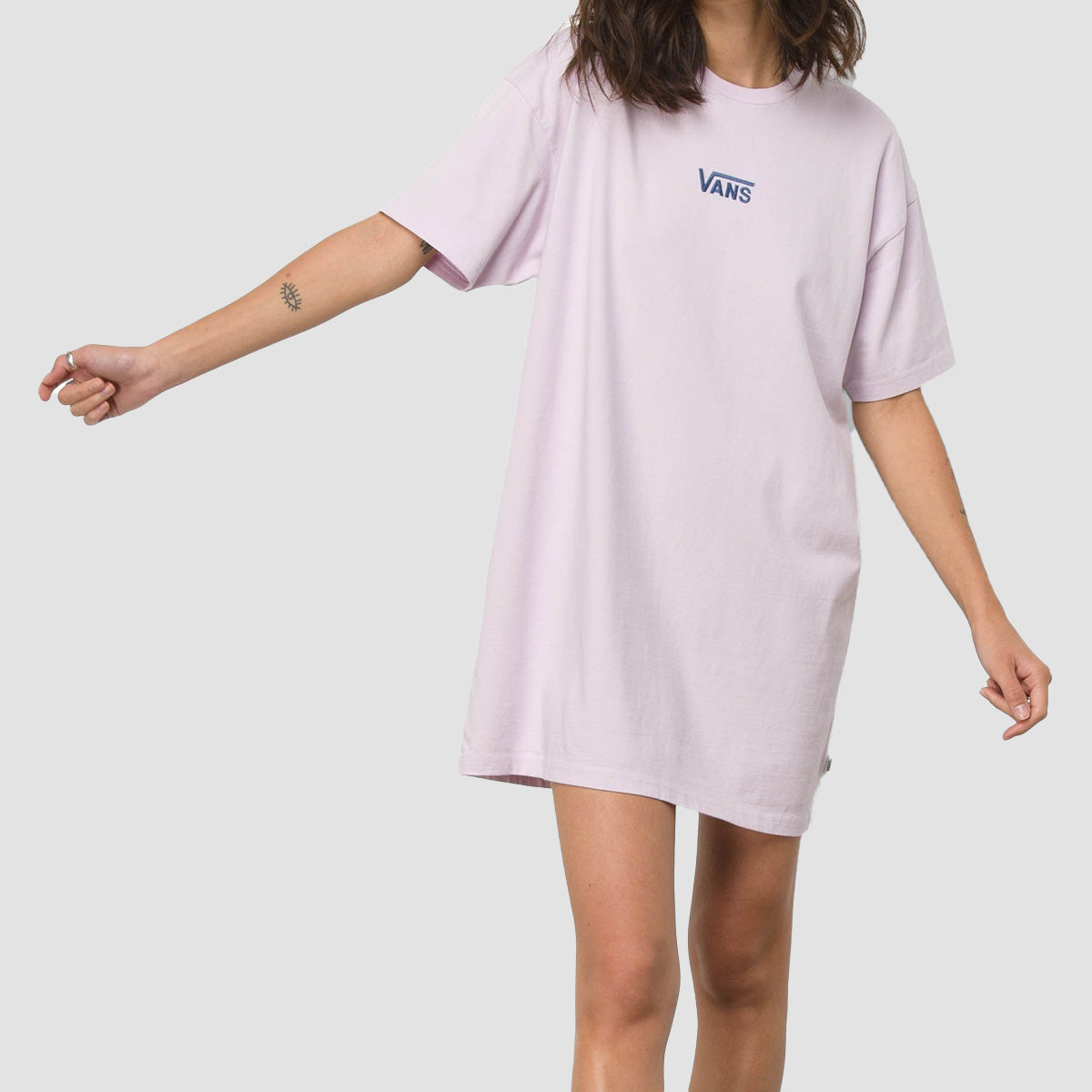 Vans Center Vee Tee Dress Lavender Fog - Womens