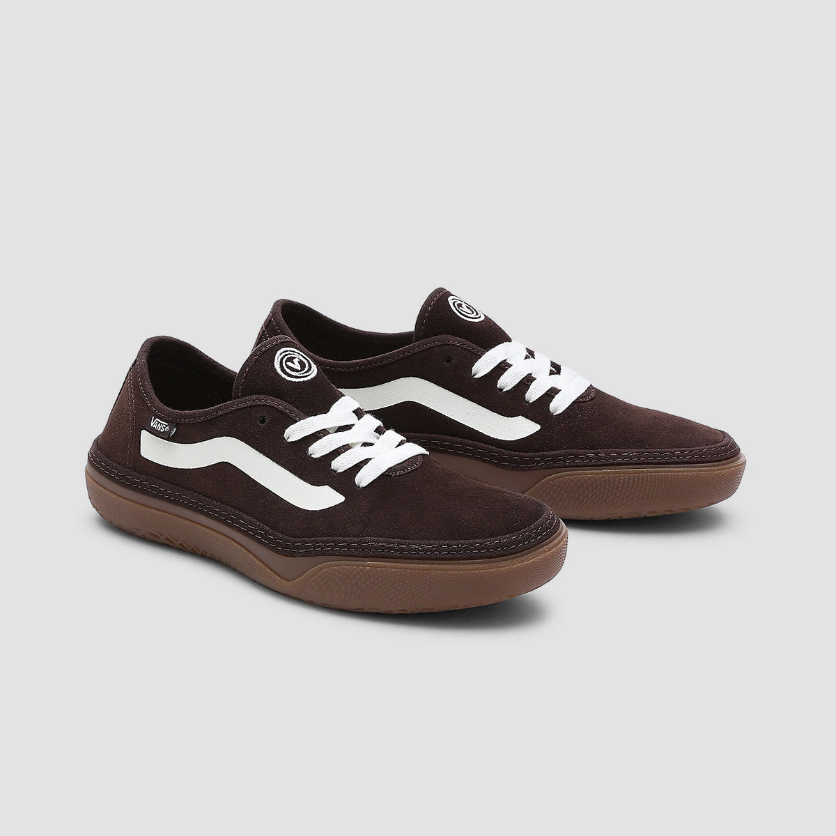 Vans Circle Vee SE Shoes - Suede Demitasse