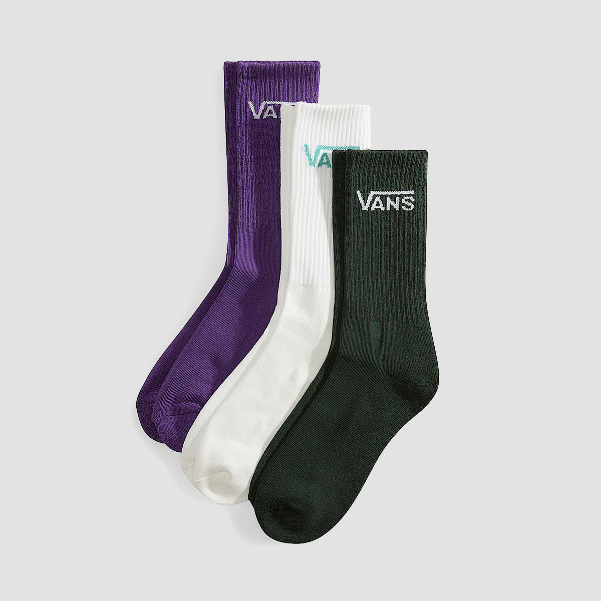 Vans Classic Crew Socks 3 Pack Oil Green