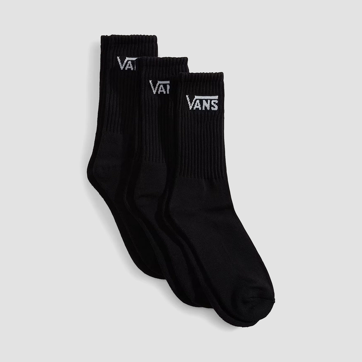 Vans Classic Crew Socks 3 Pack ROX Black