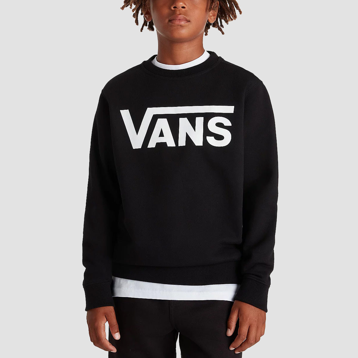 Vans Classic Crew Sweatshirt Black - Kids