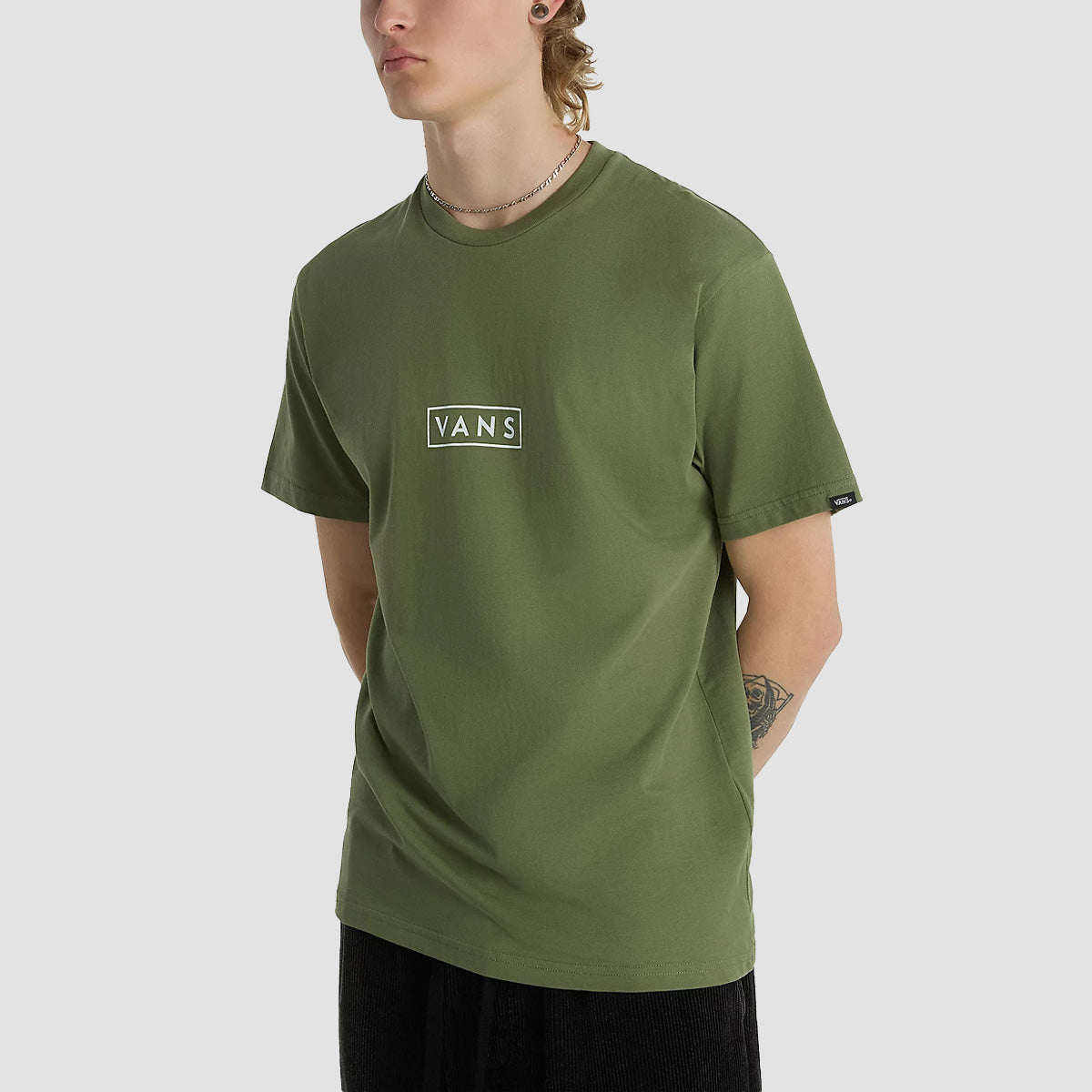 Vans Classic Easy Box T-Shirt Olivine/White