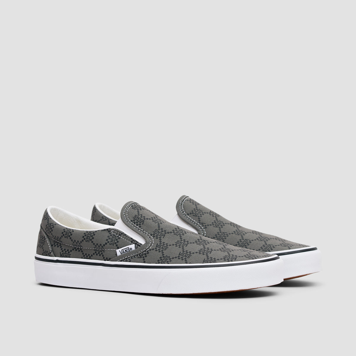 Vans Classic Slip-On Shoes - Monogram Pewter