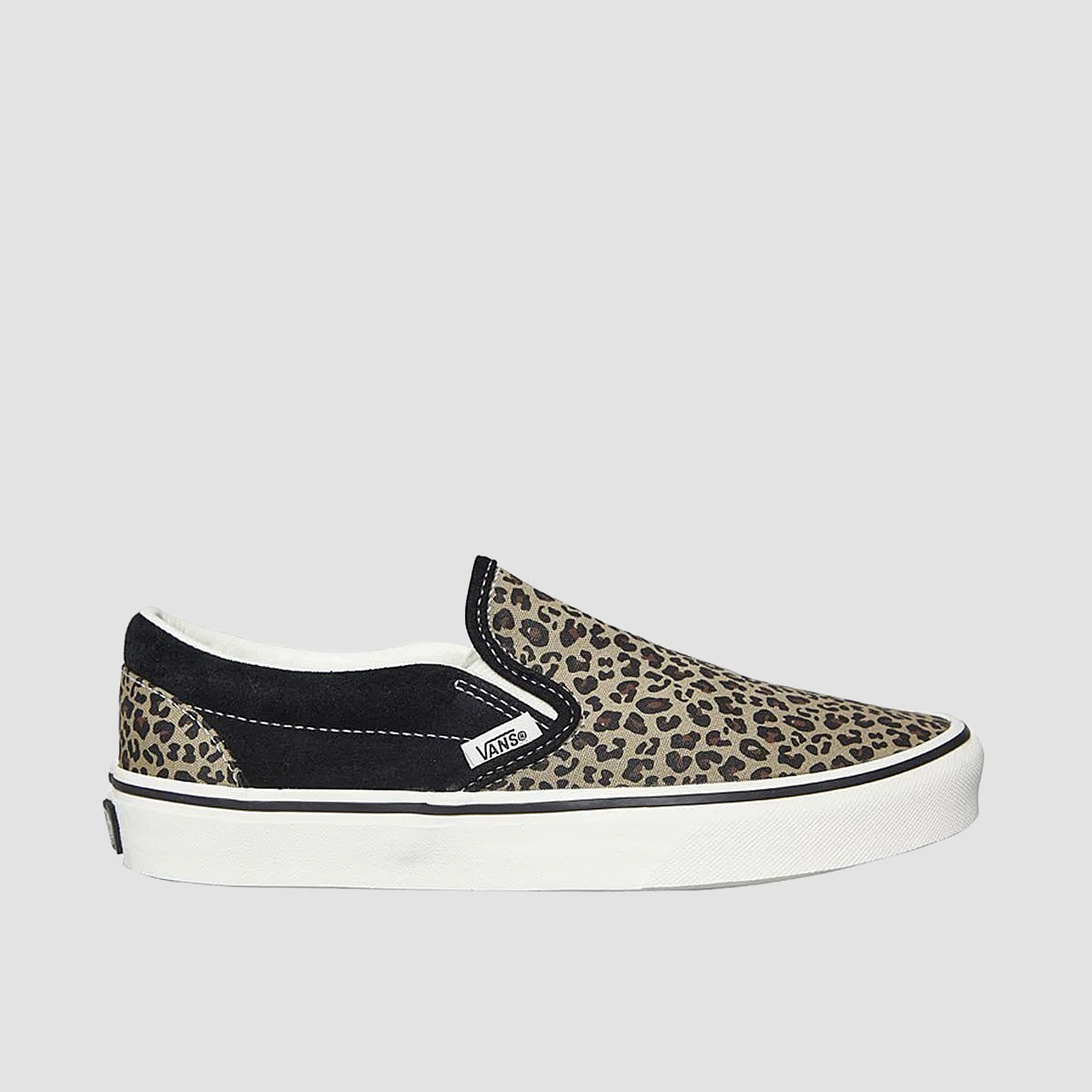 Vans Classic Slip-On Shoes - Black/Leopard