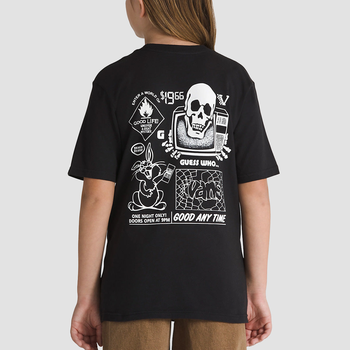 Vans Crazy Eddy T-Shirt Black - Kids