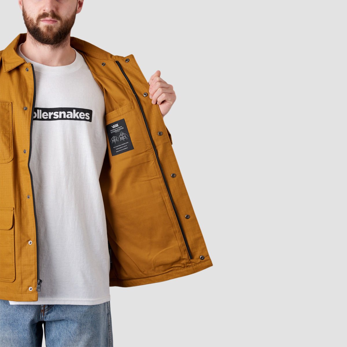 Vans Drill Chore Coat Lined Golden Brown