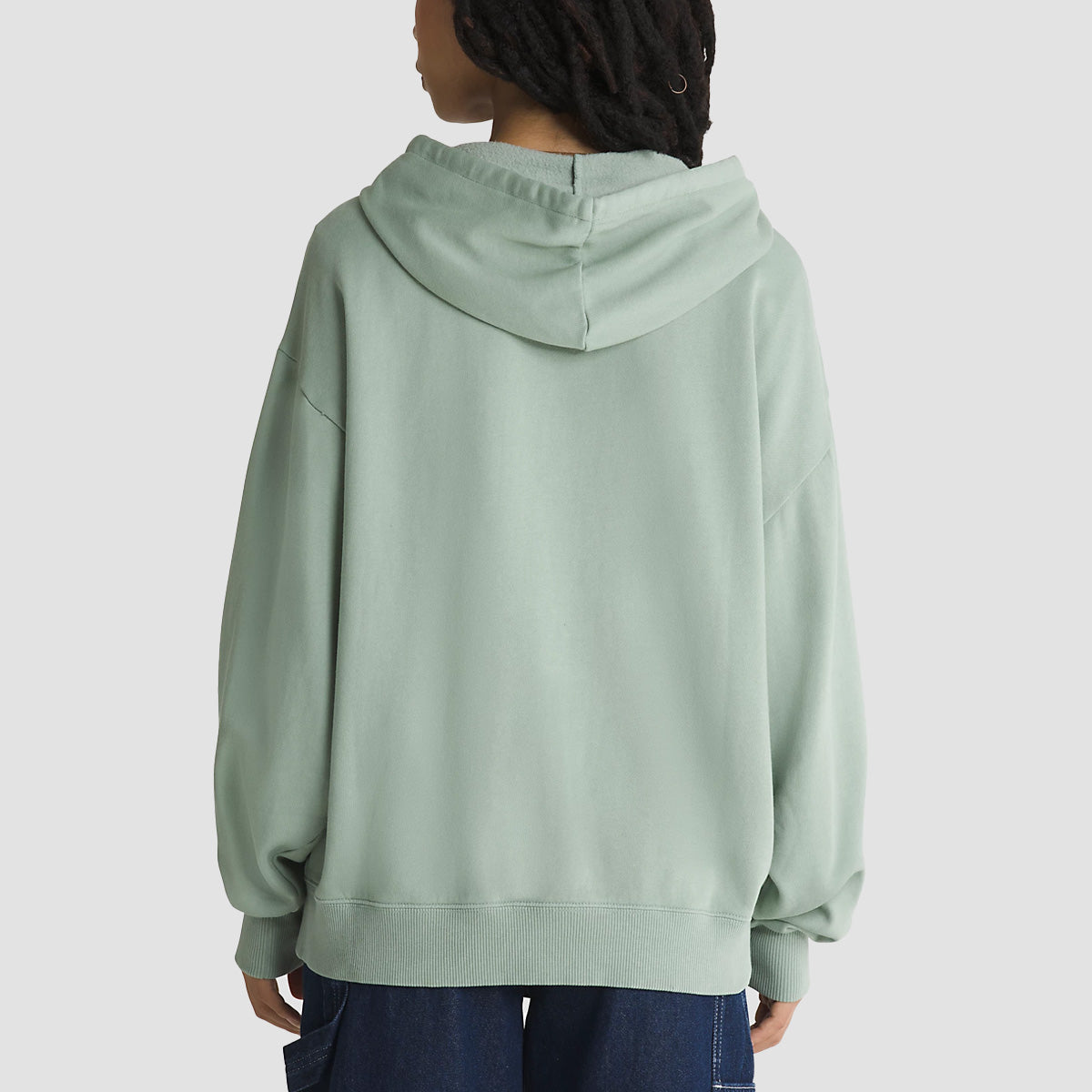 Vans Everyday Oversized Zip Hoodie Iceberg Green - Womens