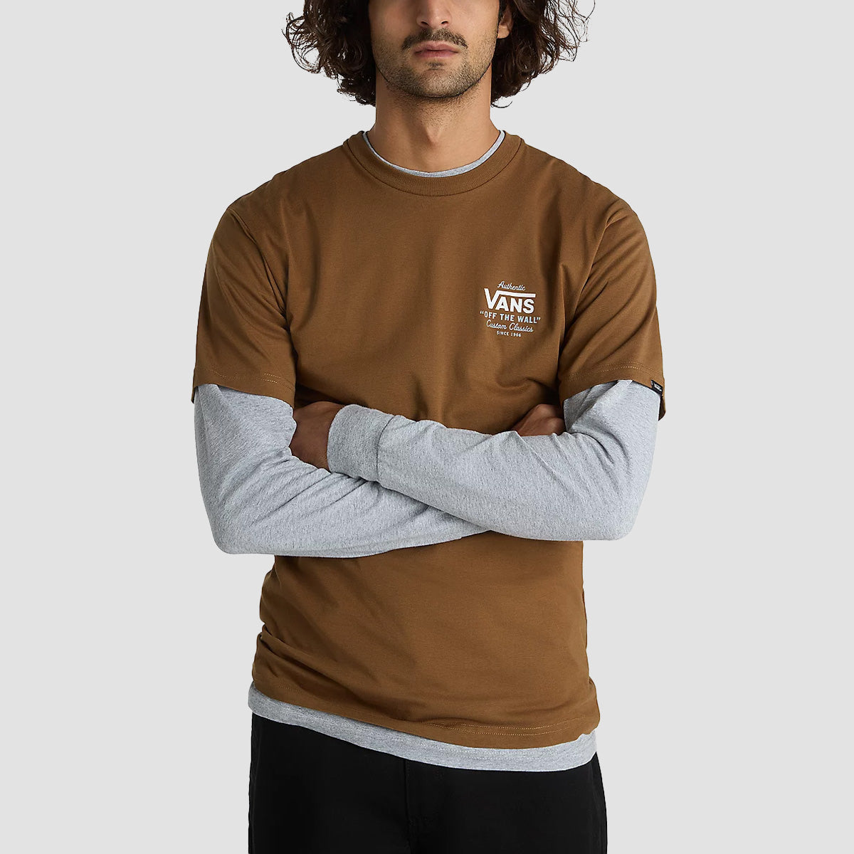 Vans Holder ST Classic T-Shirt Coffee Liquer/White