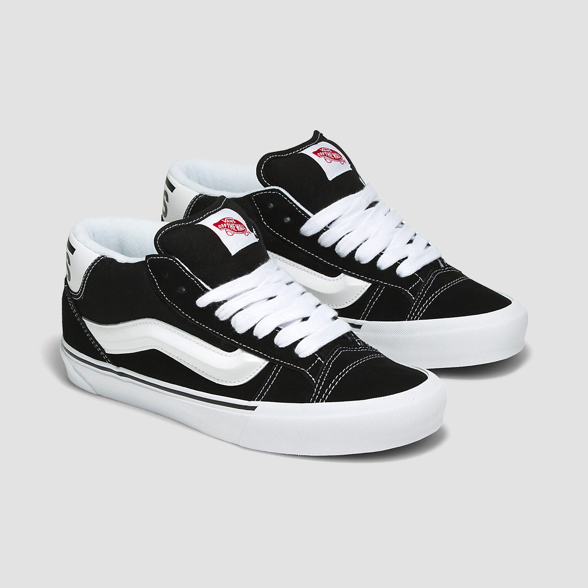 Vans Knu Mid Top Shoes - Black/True White