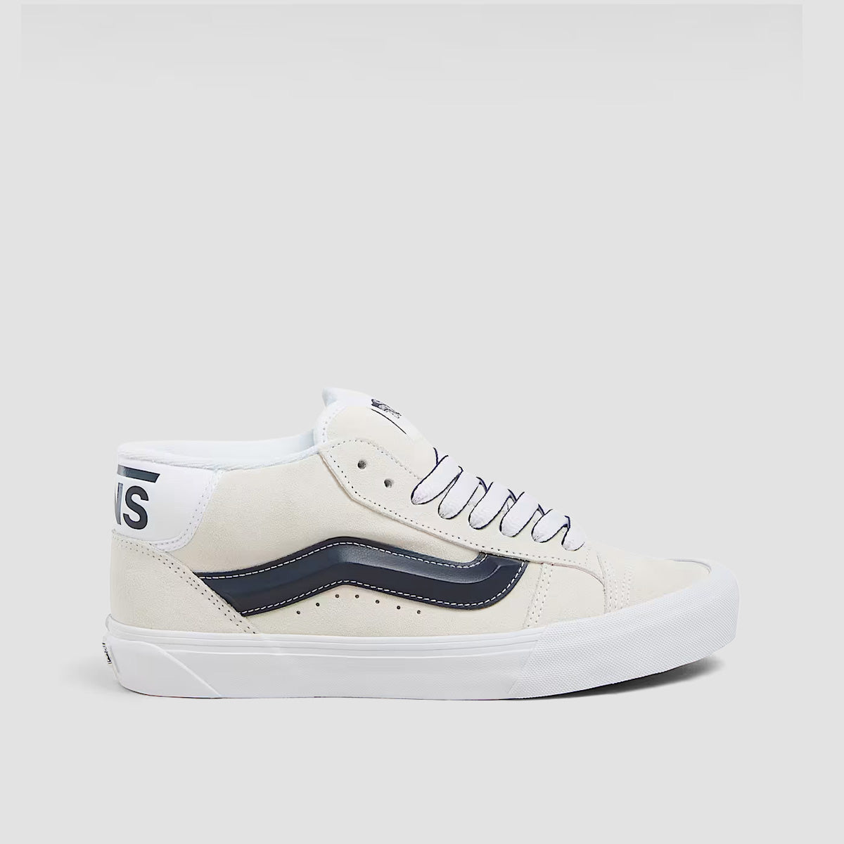 Vans Knu Mid Top Shoes - Track Pack True White/Dress Blues