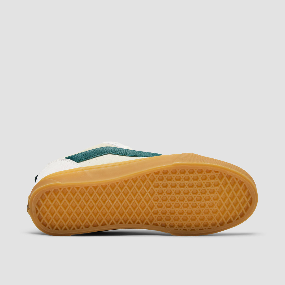 Vans Knu Skool Shoes - Green/Marshmallow/DB Lightgum