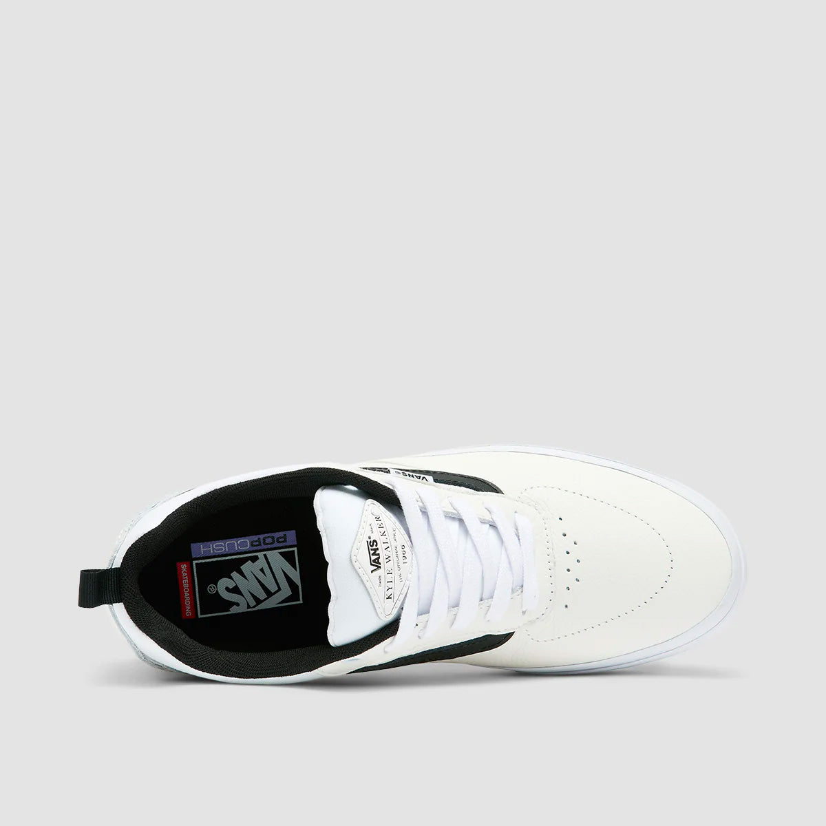 Vans Kyle Walker Shoes - Leather True White/Black - Kids