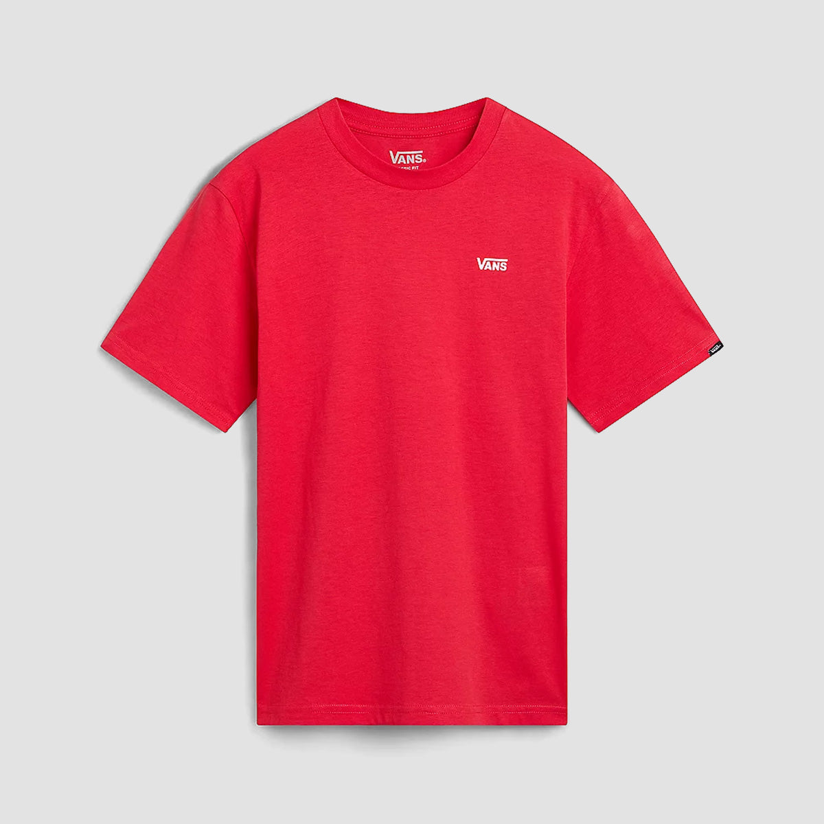 Vans Left Chest T-Shirt Racing Red - Kids