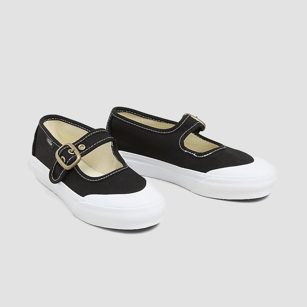 Vans Mary Jane Shoes - Black/True White - Girls