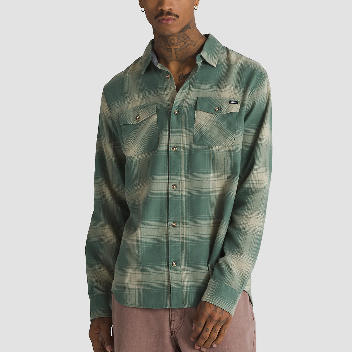 Vans Monterey III Longsleeve Shirt Dark Forest/Elm