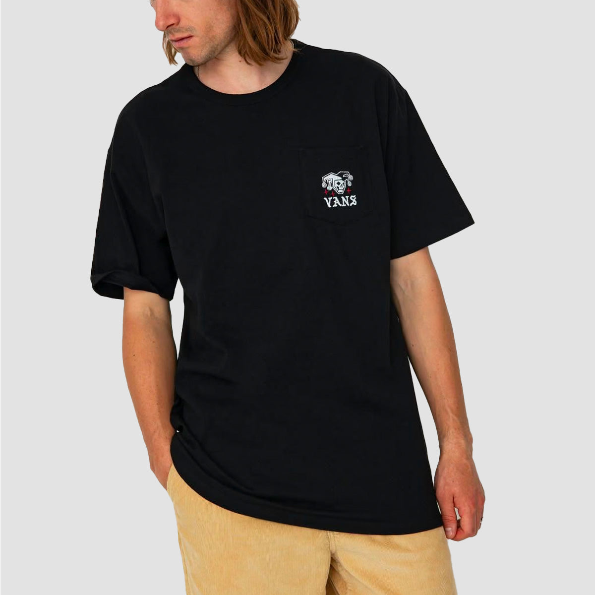 Vans Off The Wall Graphic Pocket T-Shirt Black/Chili Pepper