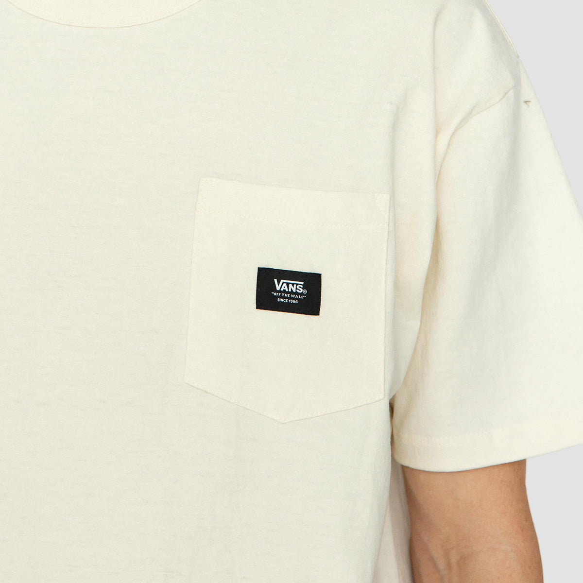 Vans Off The Wall II Pocket T-Shirt Antique White