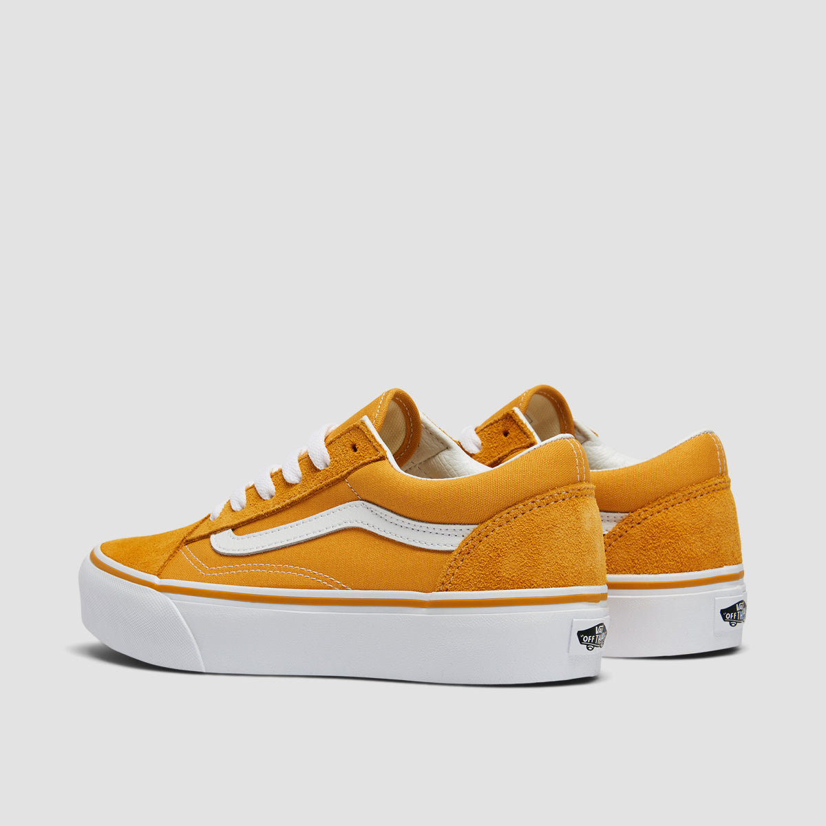 Vans Old Skool Platform Shoes Golden Glow Kids