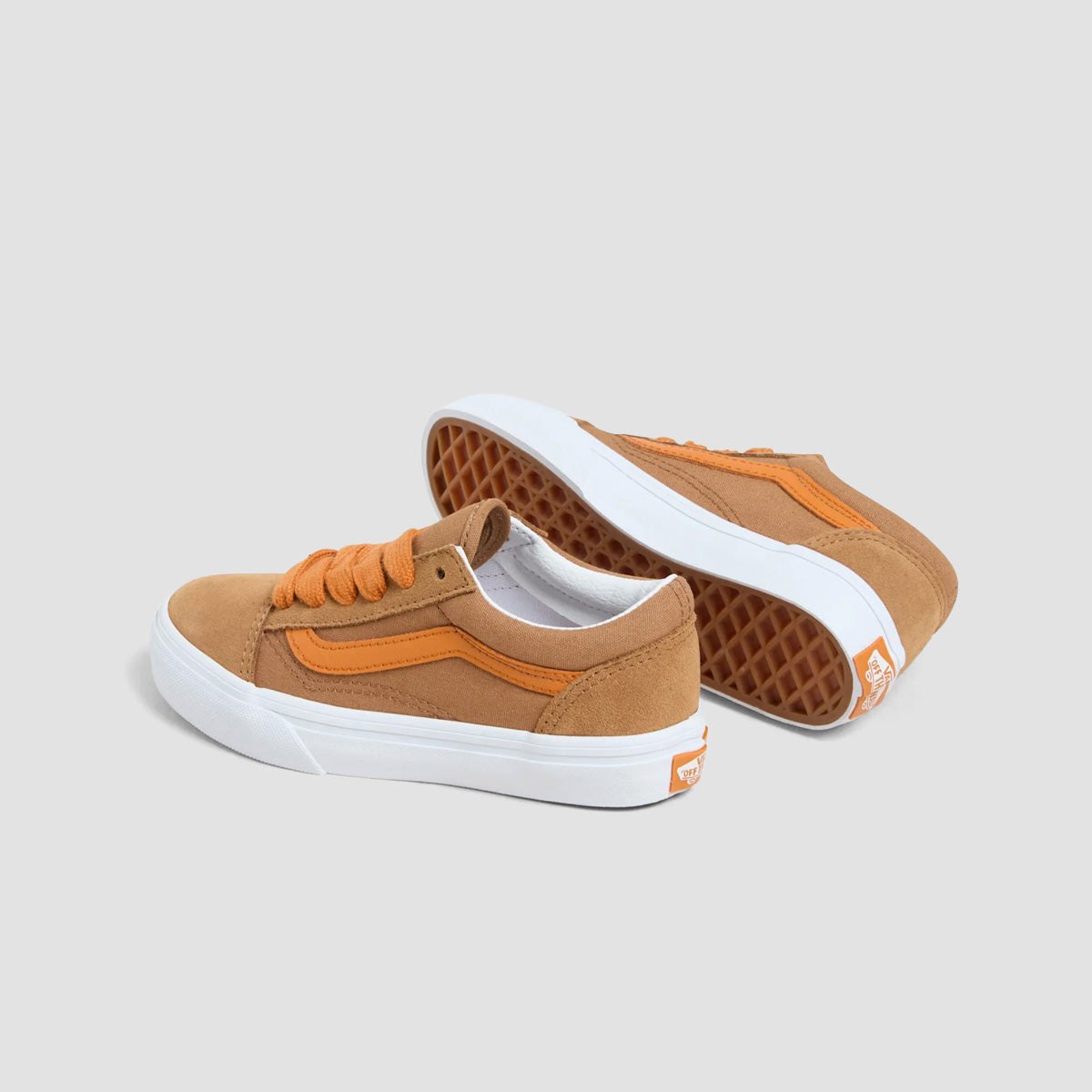 Vans Old Skool Shoes - POP Brown/Orange - Kids