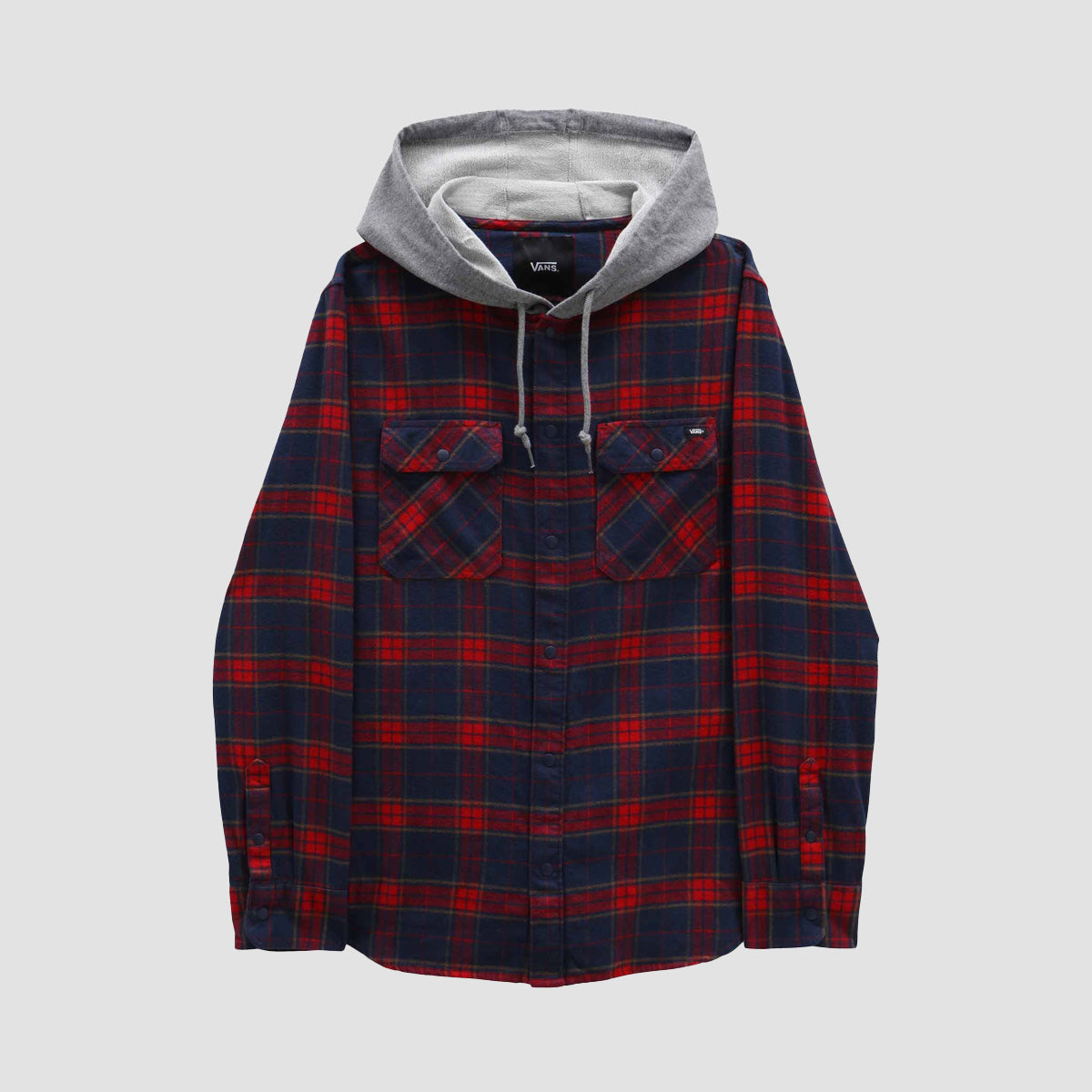 Vans Parkway II Hooded Longsleeve Shirt Dress Blues/Chili Pepper